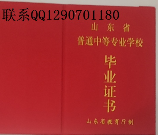 山东中专2010年左右的毕业证图片